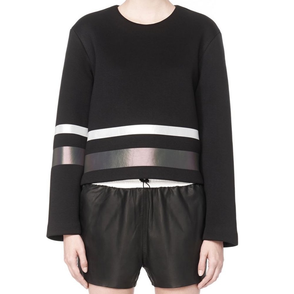 Alexander Wang Women's Black Scuba Sweatshirt